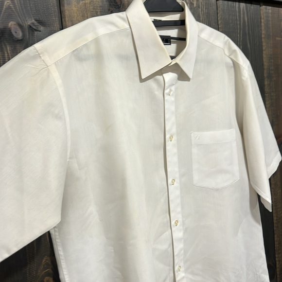 Versace Classic V2 Shirt Vintage Dress Button Down White Embroidered 17 Short - Picture 2 of 11